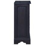 vidaXL Commode Café noir clair Bois d'acajou massif