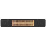 Eurom chauffage pour patio "heat and beat" 2000 w noir