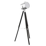 Lampe de plancher chromé/noir eglo upstreet 150 cm