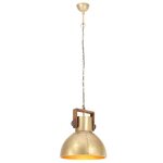vidaXL Lampe suspendue industrielle 25 W Laiton Rond 40 cm E27