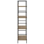 vidaXL Bibliothèque à 4 niveaux Chêne 60x27 6x124 5 cm Aggloméré