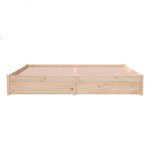 vidaXL Cadre de lit 200x200 cm bois de pin massif