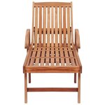 vidaXL Chaises longues 2 Pièces Bois de teck solide