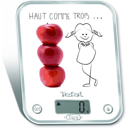 Balance de cuisine 'Haut comme 3 pommes' blanche TEFAL
