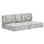 vidaXL Pouf Gris clair Tissu