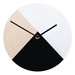 2 plaques bois rondes pour horloge 25 cm
