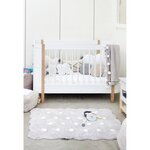 Tapis coton lavable Mini Biscuit Vintage gris - 70 x 100 cm