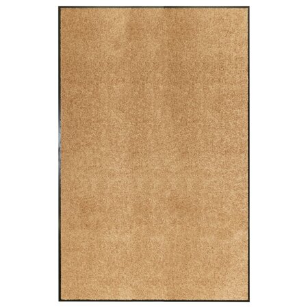 vidaXL Paillasson lavable Crème 120x180 cm