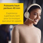 Jabra evolve2 65 casque pc sans fil avec station de charge - casque audio certifié uc anti-bruit avec batterie longue durée - ad