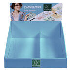 Présentoir Complet Avec 38 Paquets De 50 Flashcards Sous Film + Anneau - Bristol Ligné Perforé - Formats A6 Et A7 - Couleurs Assorties - Exacompta