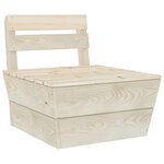 vidaXL Salon de jardin palette 6 Pièces Bois d'épicéa imprégné