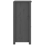 vidaXL Buffet Gris 40x35x80 cm Bois massif de pin