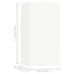 vidaXL Meubles TV 7 Pièces Blanc 30 5x30x60 cm Aggloméré