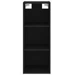 vidaXL Buffet haut Noir 34 5x32 5x180 cm Bois d'ingénierie