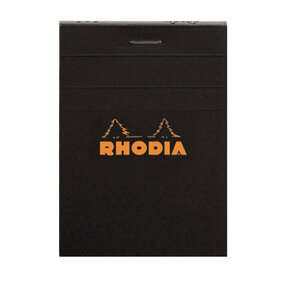Bloc black n°11 7 4x10 5cm 80f agrafées 80g q.5x5 rhodia
