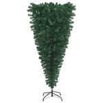 vidaXL Arbre de Noël artificiel renversé pré-éclairé et boules 210 cm
