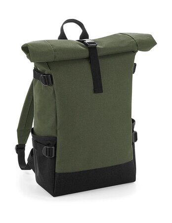 Sac à dos roll-top 22L - compartiment ordinateur - BG858 - vert olive militaire