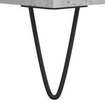 vidaXL Table de chevet gris béton 40x30x50 cm bois d'ingénierie