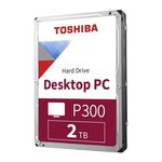 TOSHIBA - Disque dur Interne - P300 - 2To - 5 400 tr/min - 3.5 (HDWD220UZSVA)