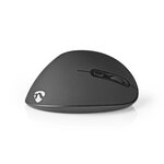 Souris Ergonomique Sans Fil | 1 600 ppp | 6 Boutons | Noire