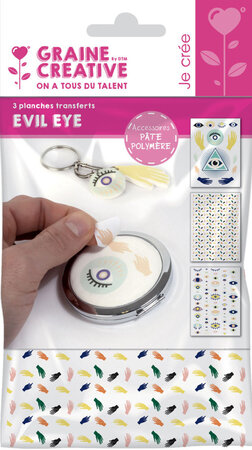 Sachet De 3 Transferts Pour Pate Polymere - Evil Eye
