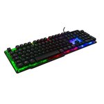 THE G-LAB Clavier Gaming KEYZ-NEON - Rétroéclairé - Filaire - 19 touches anti-ghosting - 12 raccourcis multimédia