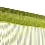 vidaXL Rideau en fils 2 Pièces 140 x 250 cm Vert
