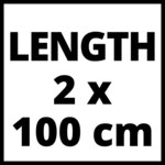 Einhell rail de guidage pour scies circulaires aluminium 2x1000 mm