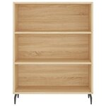 vidaXL Buffet haut Chêne sonoma 69 5x34x180 cm Bois d'ingénierie