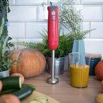 LIVOO DOP204R Mixeur plongeant 400W - Rouge + Gris