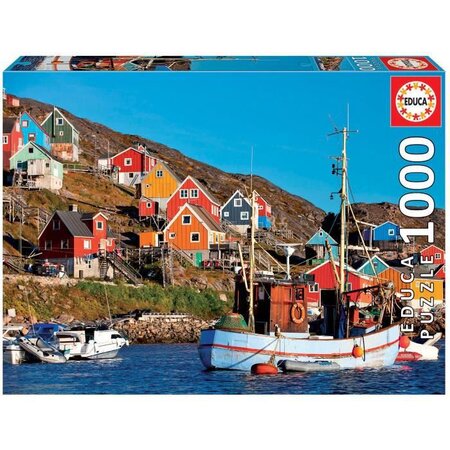 EDUCA - Puzzle - 1000 MAISONS NORDIQUES