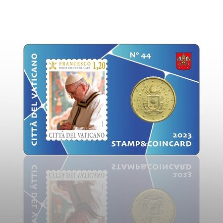 Pièce de monnaie 50 cent Vatican 2023 BU & 1 20€ – Début du pontificat