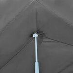 vidaXL Tente de réception pliable avec 8 parois 3 x 9 m Anthracite