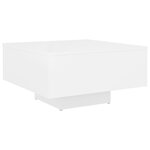 vidaXL Table basse Blanc 60x60x31 5 cm Aggloméré