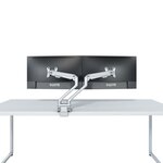 Newstar support de bureau réglable de 2 moniteurs 10"-32" 47cm argenté