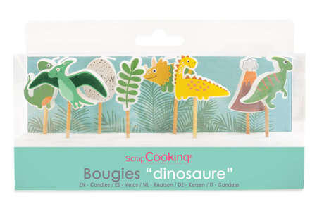 8 Bougies "Dino"