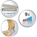 Remington S8901 Fer a lisser, lisseur XL 110mm hydraluxe, revetement céramique moisture lock, préserve l'hydratation des cheveux