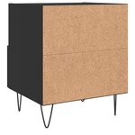 vidaXL Tables de chevet 2 Pièces noir 40x35x47 5 cm bois d’ingénierie