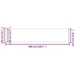 vidaXL Auvent latéral rétractable de patio 140x600 cm Noir