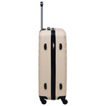 vidaXL Valise rigide Doré ABS