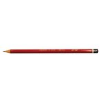 Gilbert 33, crayon papier, mine HB, corps rond rouge (paquet 12 unités)