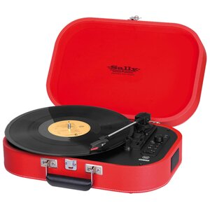 Trevi tourne-disque portable mp3 tt 1020 bt rouge tr-010
