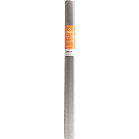 Rouleau de carton ondulé 50 x 70 cm argent