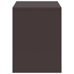 vidaXL Table de chevet Marron foncé 35x30x40 cm Bois de pin massif
