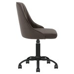 vidaXL Chaises pivotantes à manger lot de 6 gris foncé velours