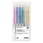 6 stylos gel métallisés - 0 8 mm