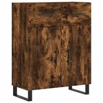 vidaXL Buffet chêne fumé 69 5x34x90 cm bois d'ingénierie