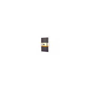 carnet Grand format avec lignes couverture souple noire 13 x 21 cm