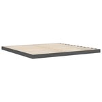 vidaXL Cadre de lit Gris 200x200 cm Bois de pin massif