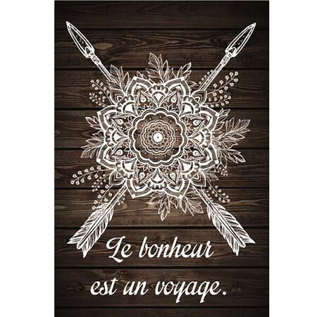 Petit cadre en toile collection apache - le bonheur